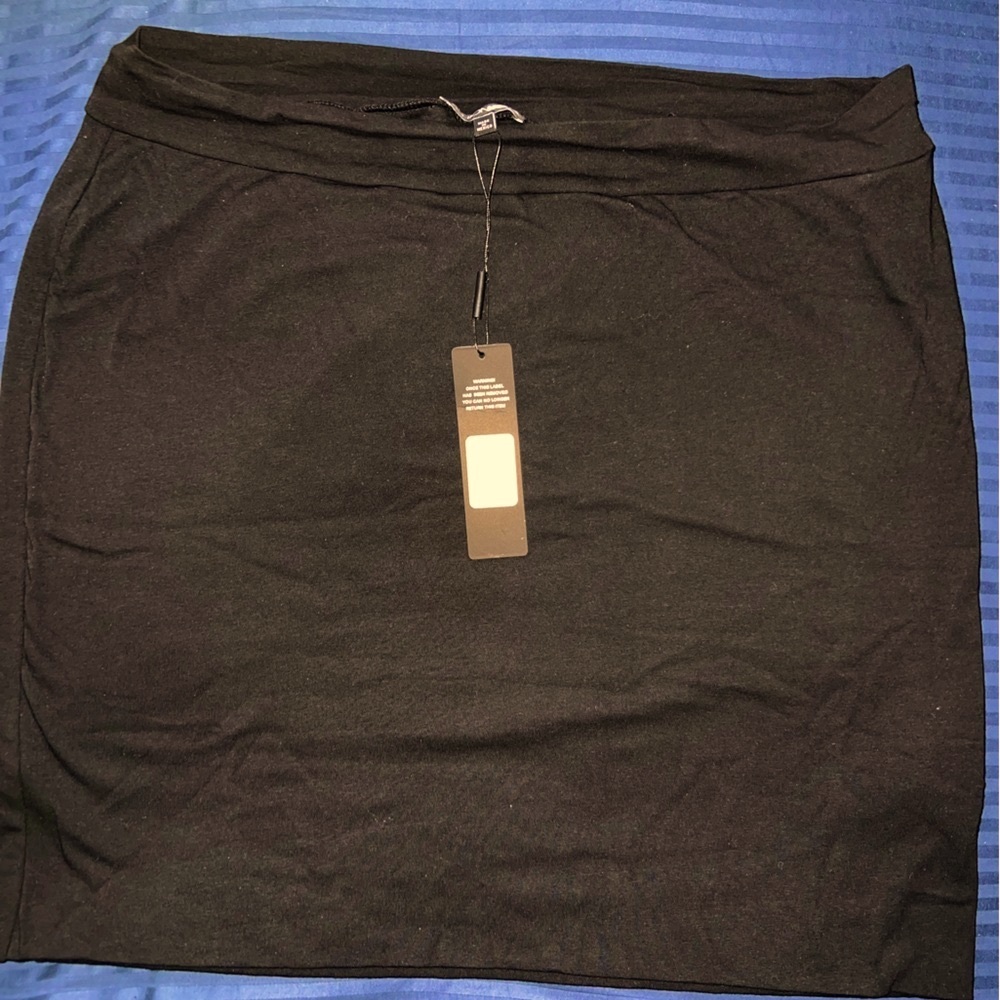 Plus size fashion nova black mini skirt
